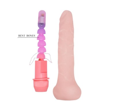 Zginany wibrator penis realistyczny naturalny 19cm